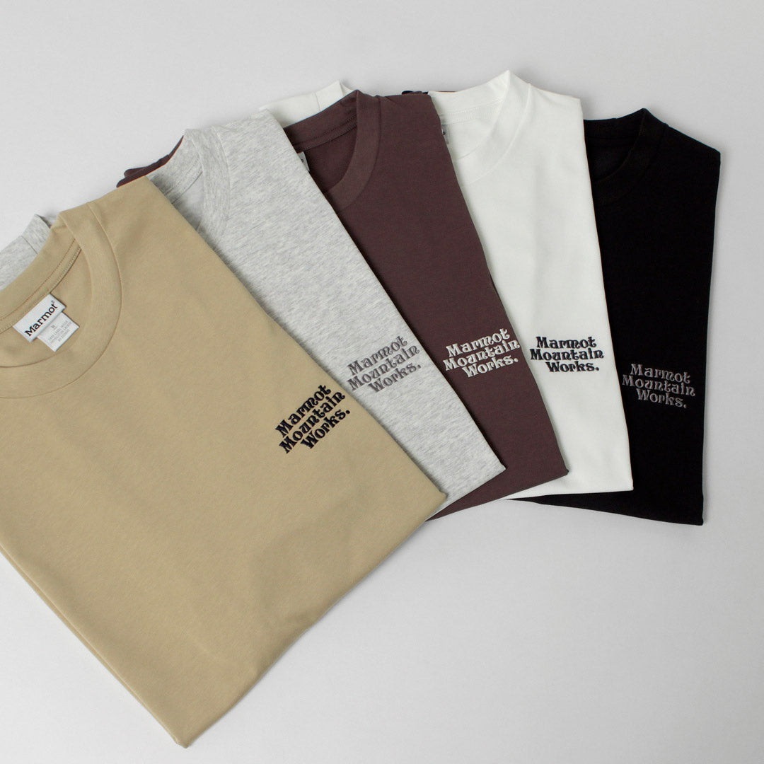 MARMOT / MMW 자수 티셔츠