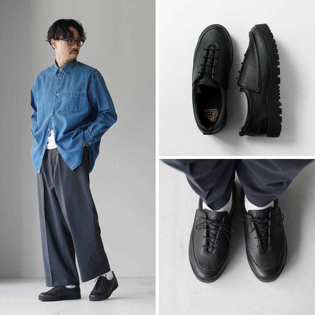 LAST RESORT AB / GM001 Custom Lug Sole Leather Sneakers