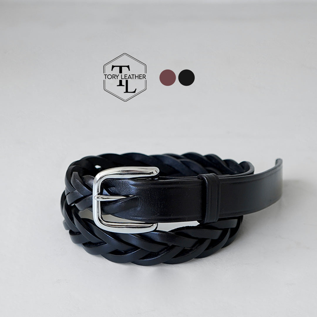 TORY LEATHER / Long Tip Braided Belt
