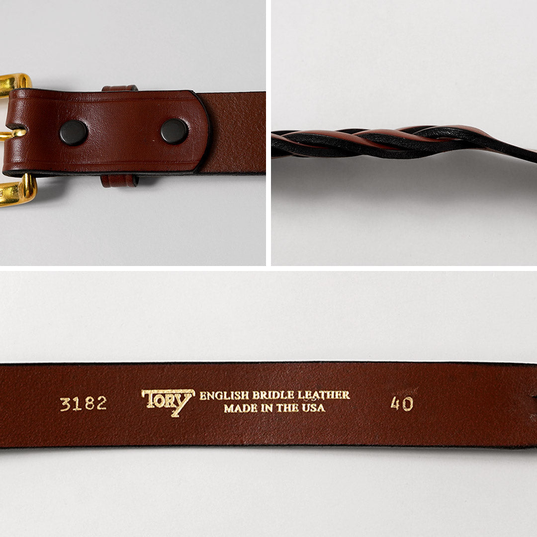 TORY LEATHER / Long Tip Braided Belt