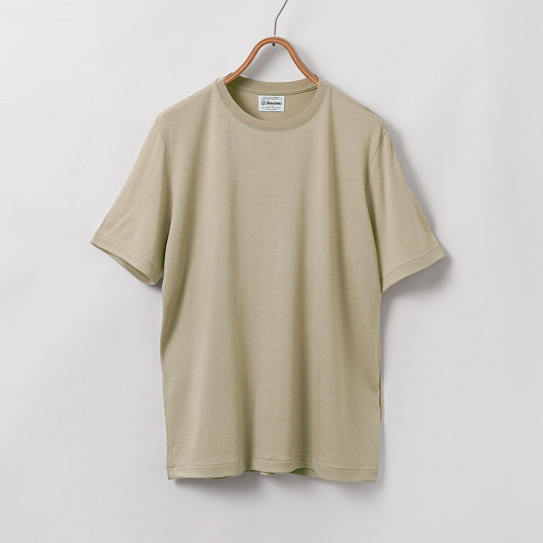 YONETOMI NEW BASIC / Wool Silk Dress T-Shirt