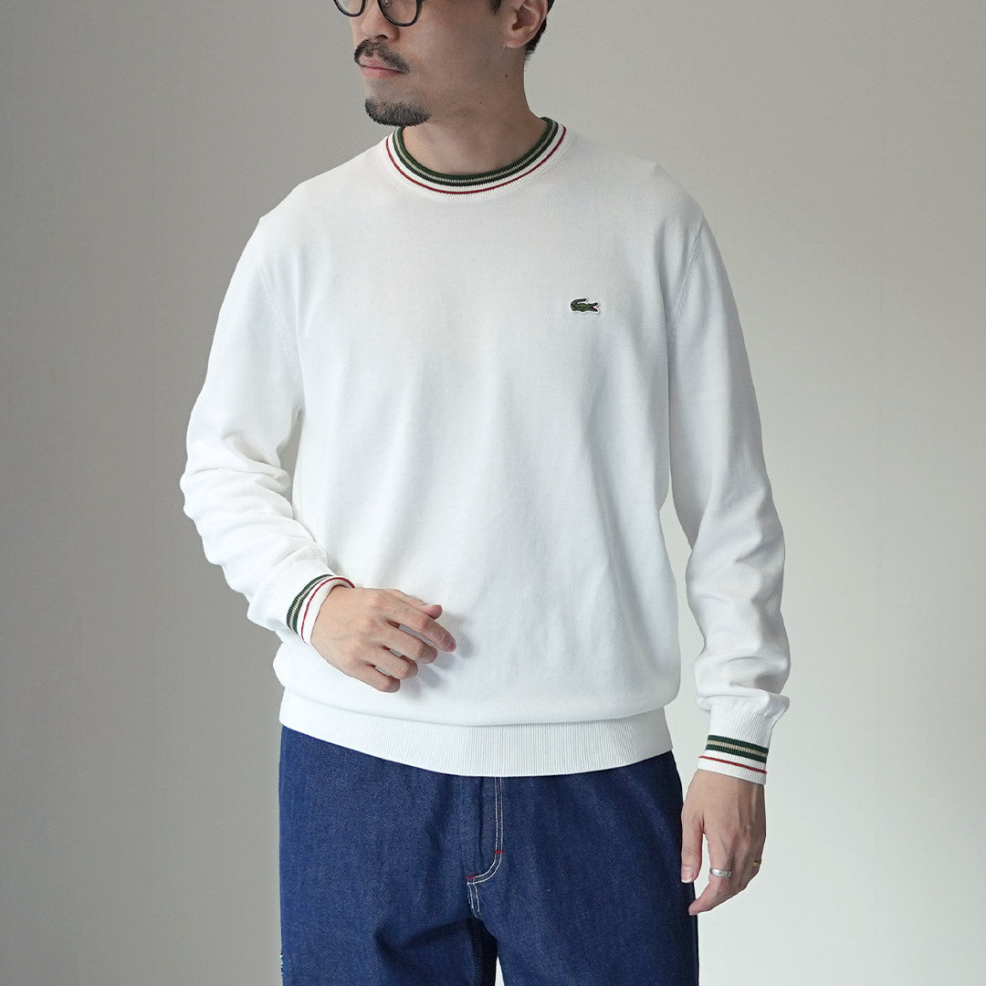 LACOSTE / Punto de algodón a rayas