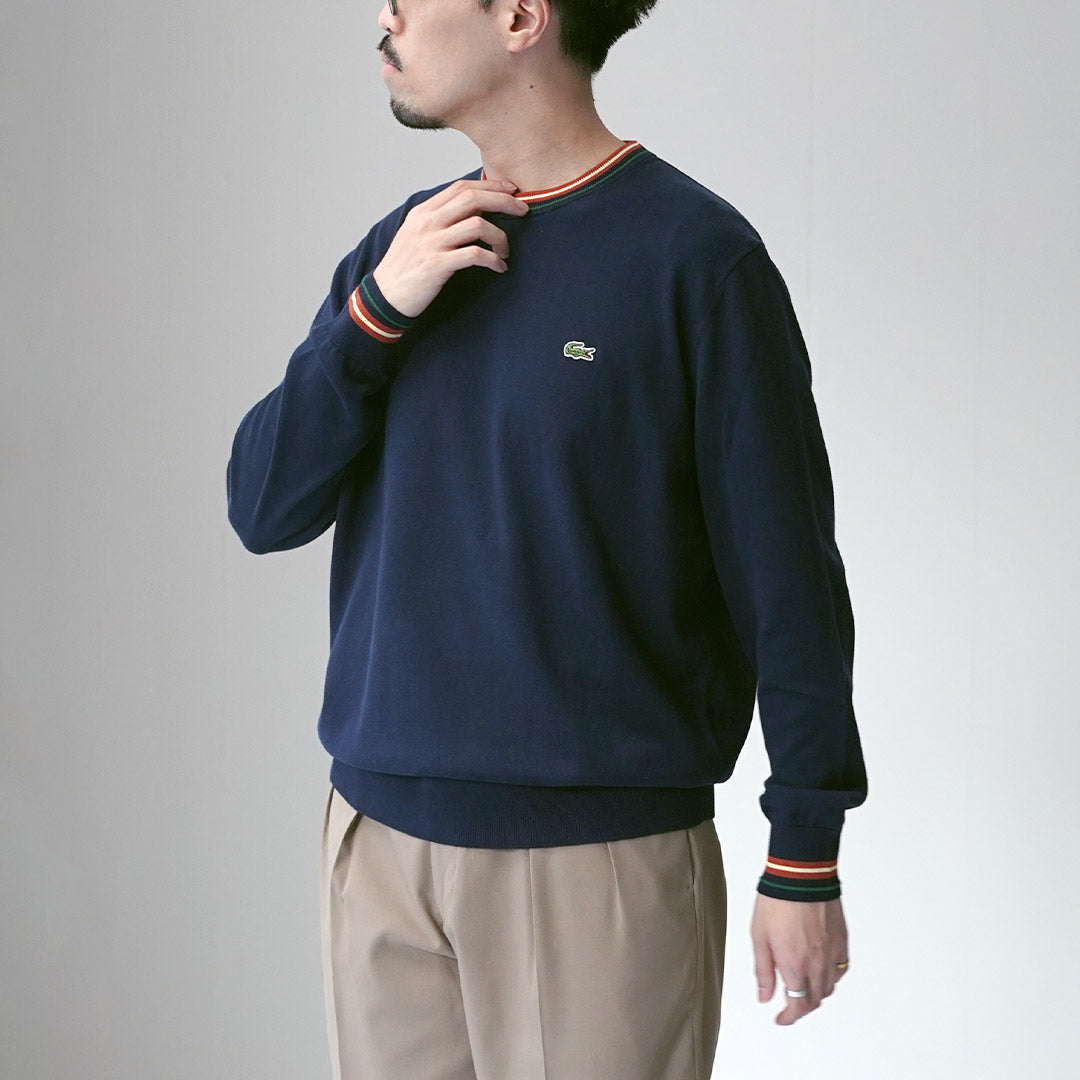 LACOSTE / Punto de algodón a rayas