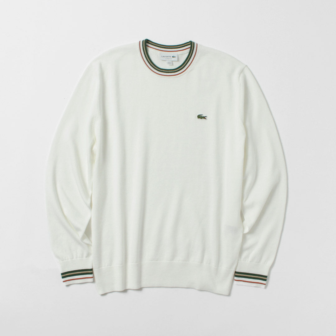 LACOSTE / Punto de algodón a rayas