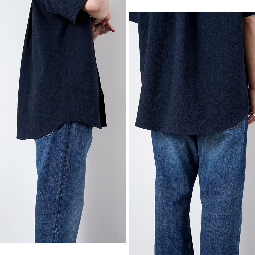 THOUSAND MILE / Short Sleeve Seersucker Shirt