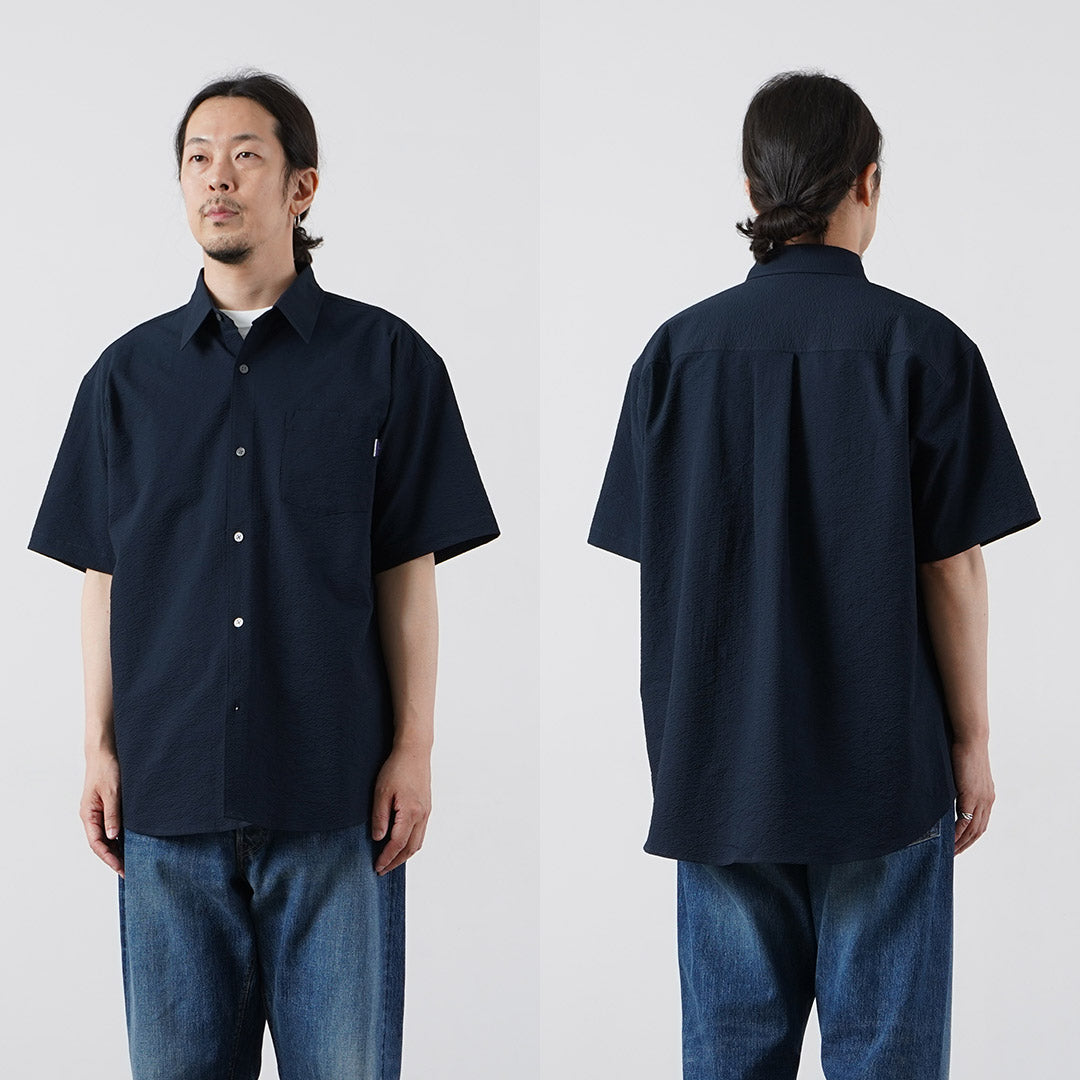 THOUSAND MILE / Short Sleeve Seersucker Shirt