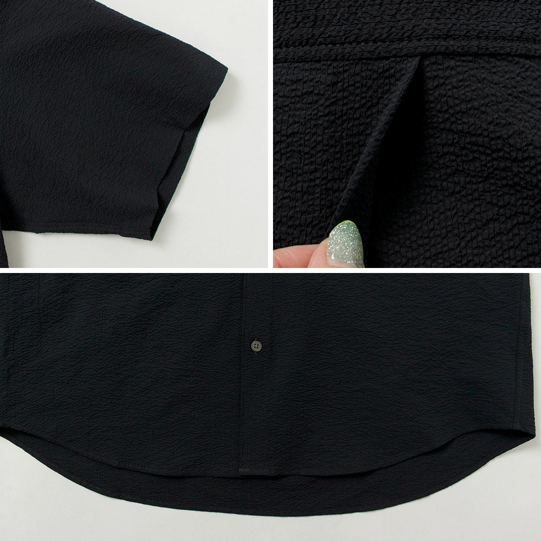 THOUSAND MILE / Short Sleeve Seersucker Shirt