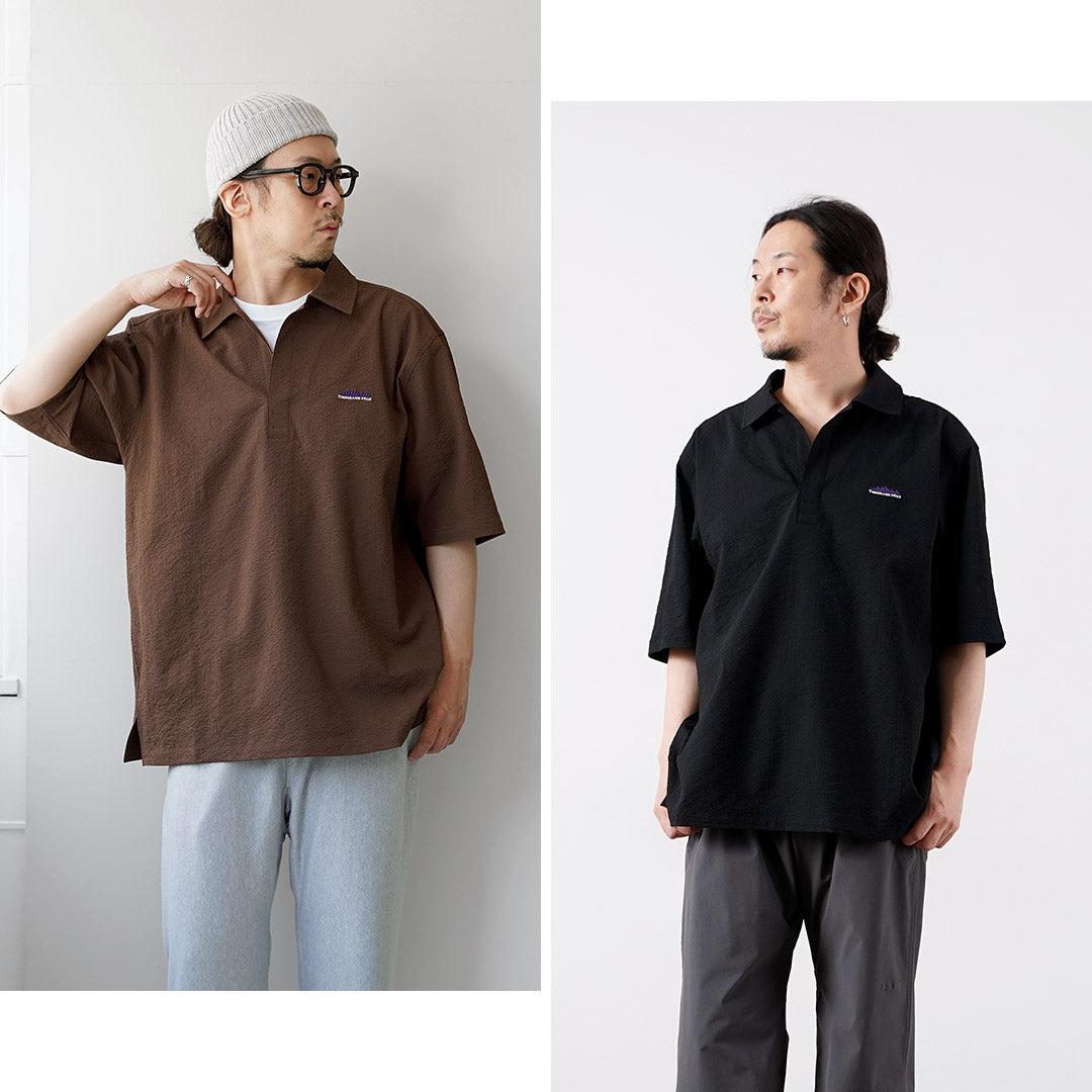 THOUSAND MILE / Short Sleeve Seersucker Skipper Shirt