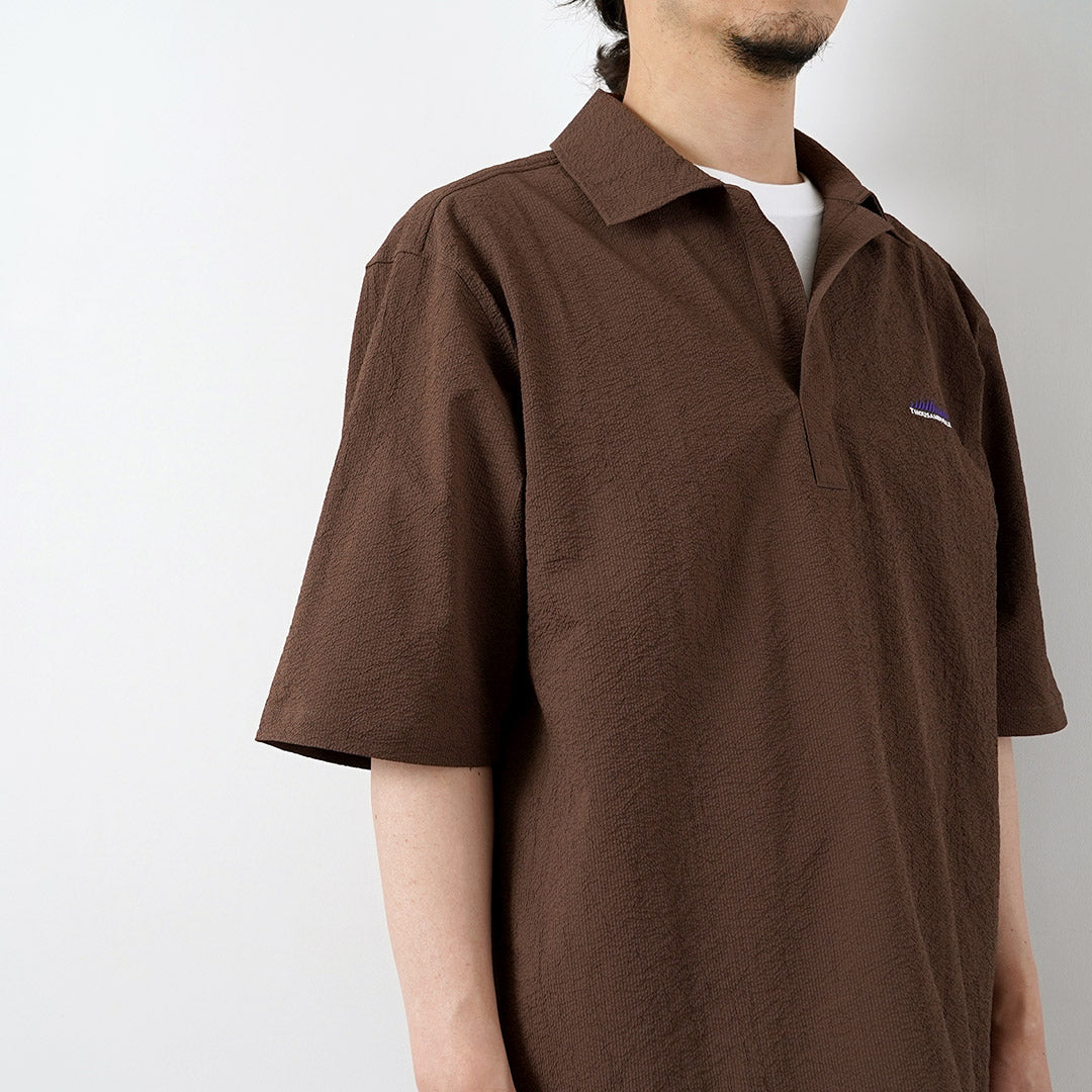 THOUSAND MILE / Short Sleeve Seersucker Skipper Shirt