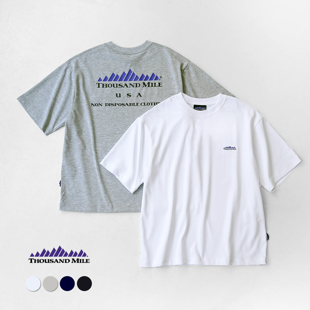 THOUSAND MILE / T/C Short-Sleeve Printed Logo T-Shirt