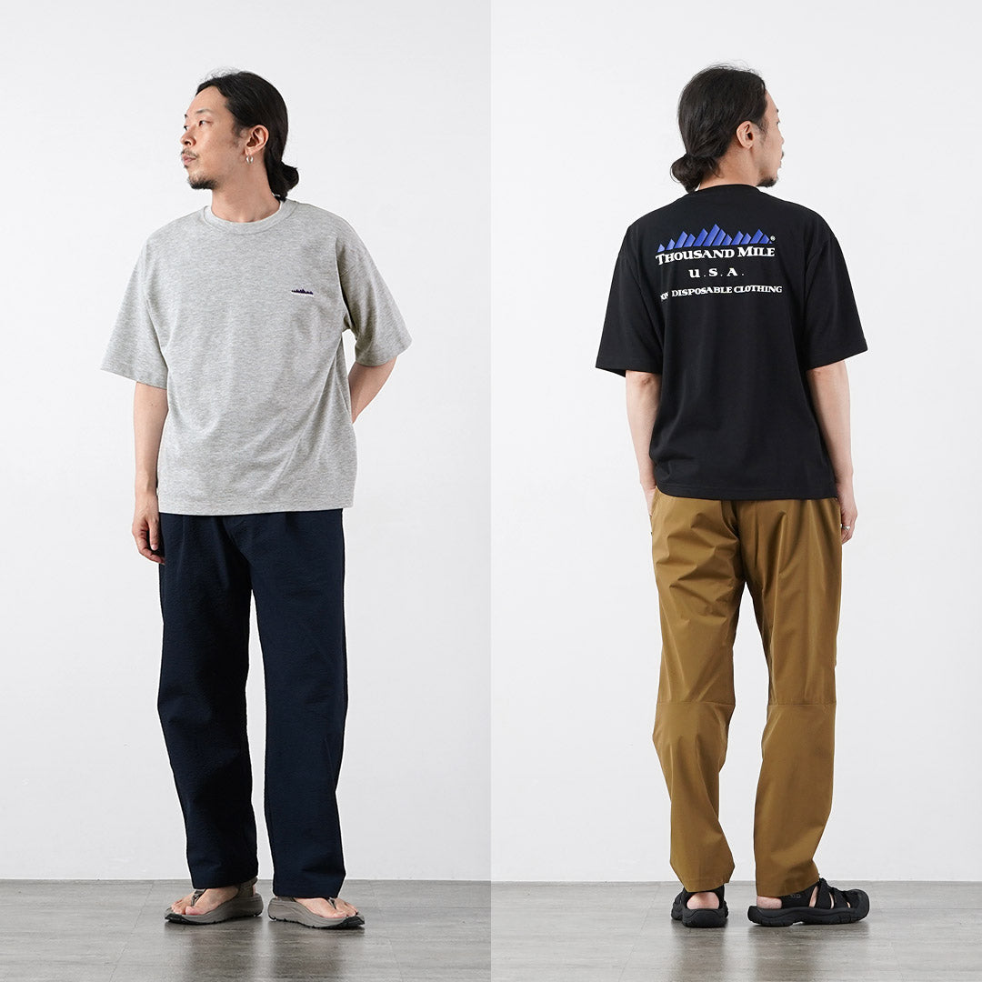 THOUSAND MILE / T/C Short-Sleeve Printed Logo T-Shirt