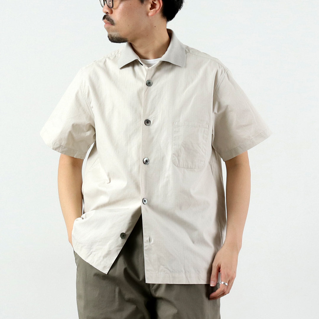 FUJITO / Rib-Collar Ripstop Shirt
