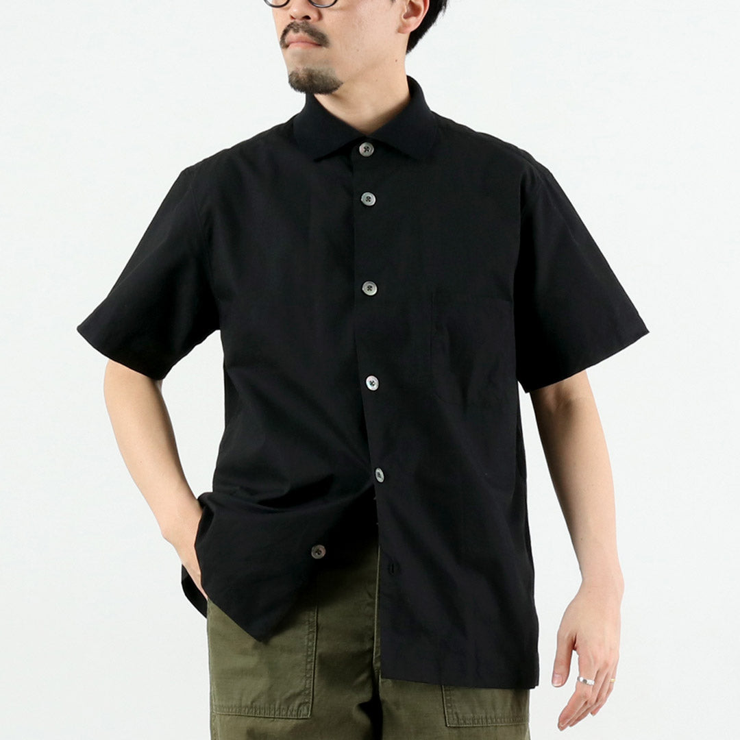 FUJITO / Rib-Collar Ripstop Shirt