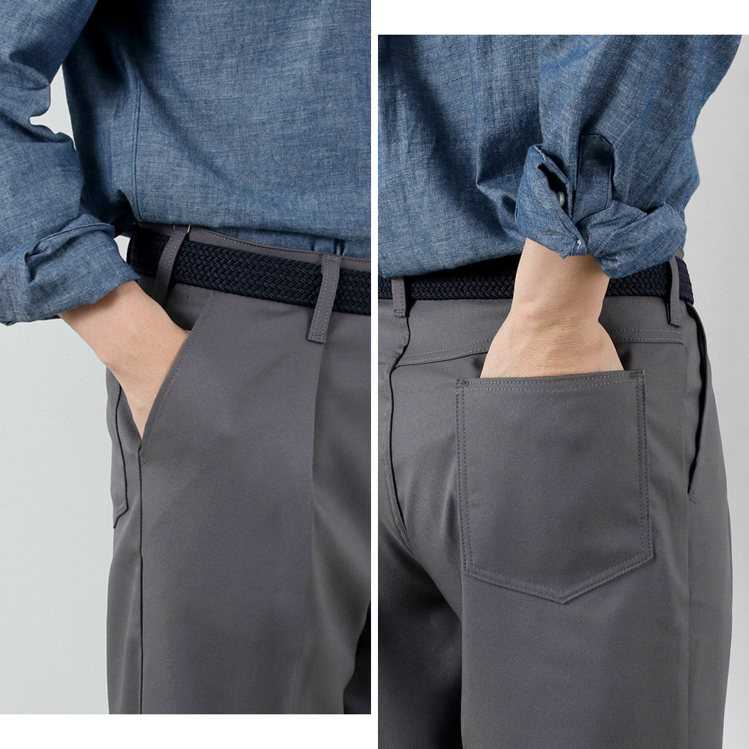 WRANGLER / 런처 와이드 폴리에스터 트윌 슬랙스