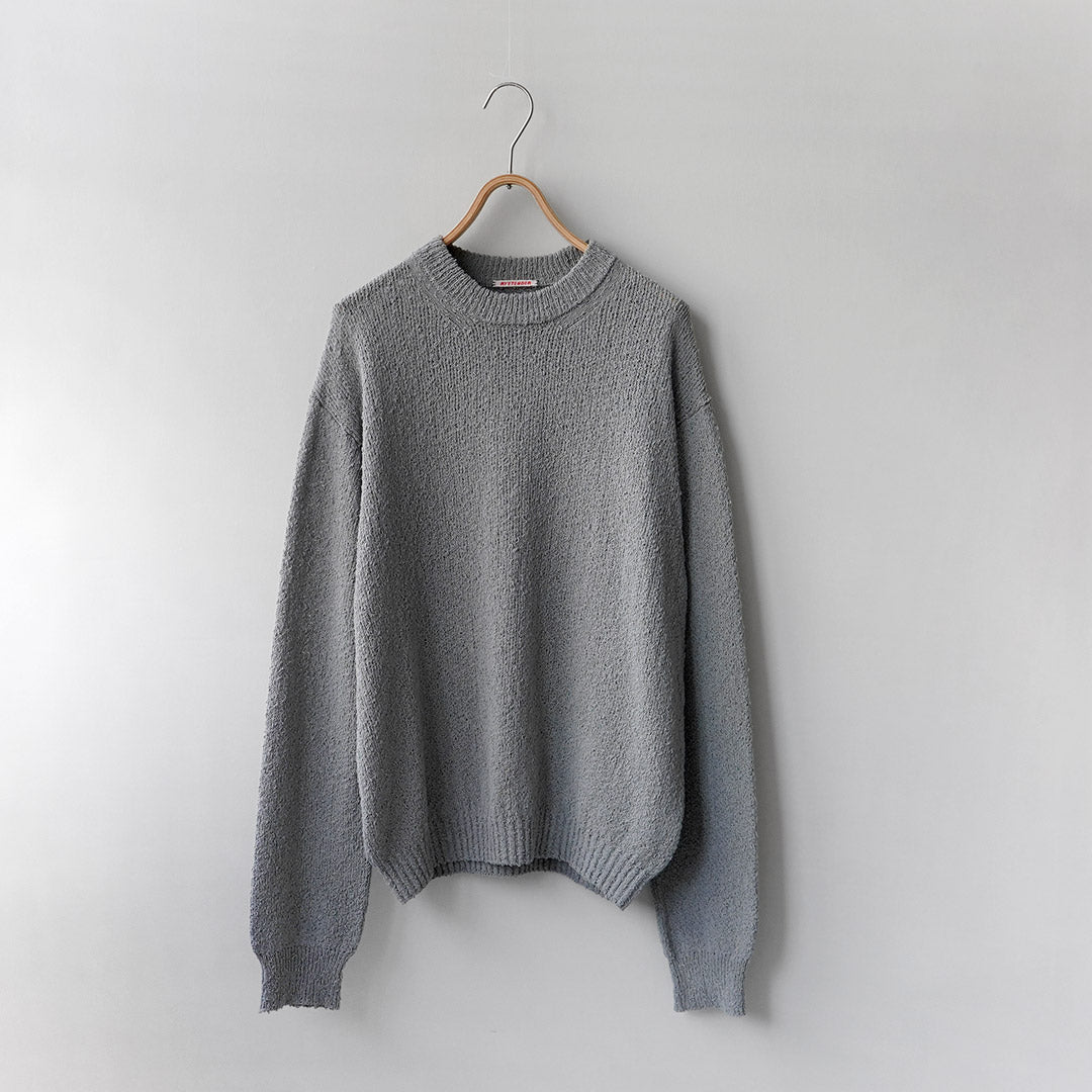 RYE TENDER / Tufa Cotton Knot Yarn Crew Pullover