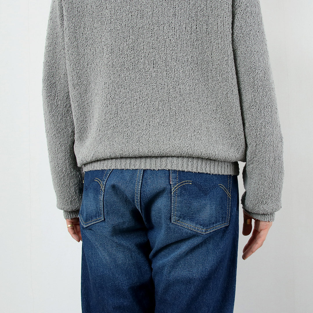 RYE TENDER / Tufa Cotton Knot Yarn Crew Pullover