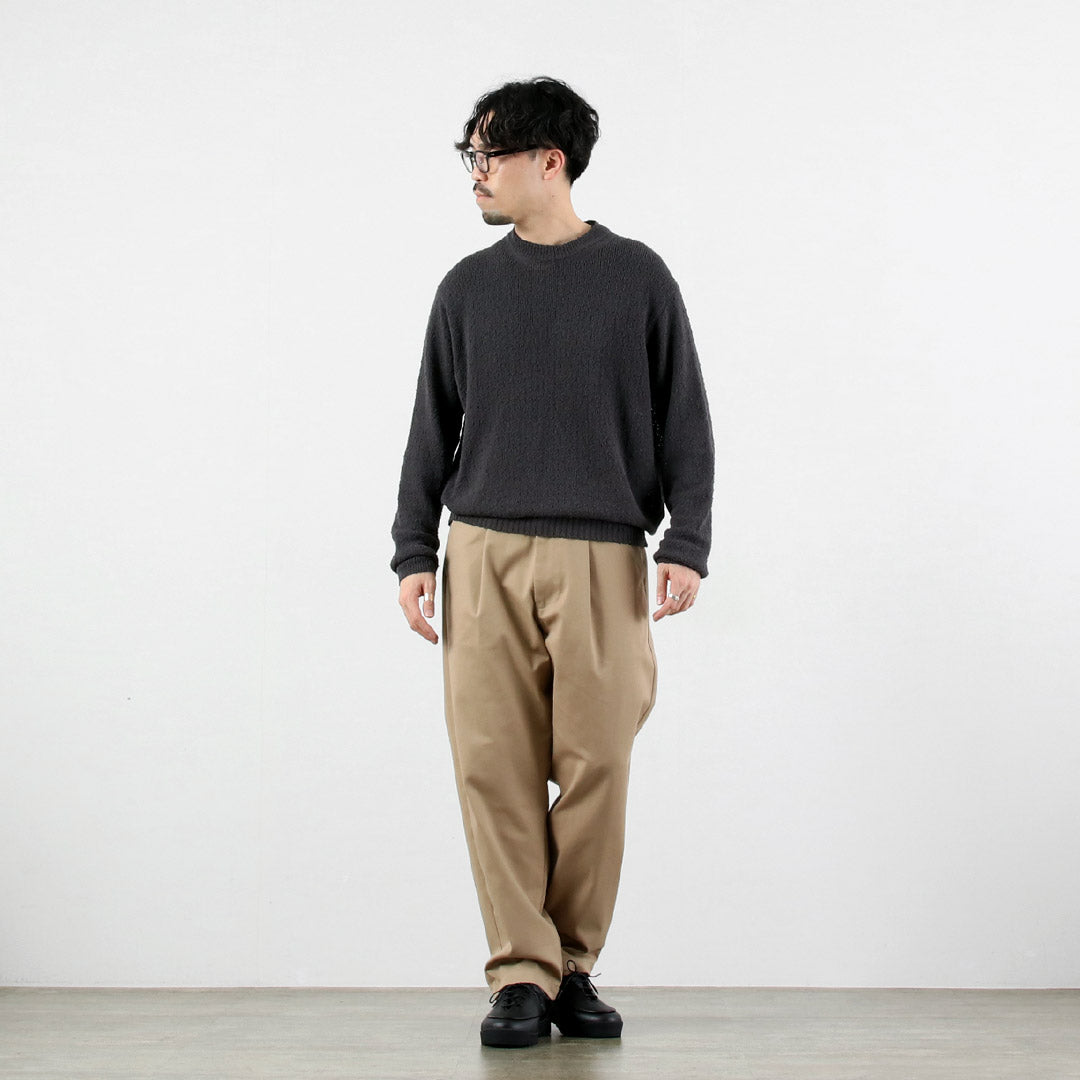 RYE TENDER / Tufa Cotton Knot Yarn Crew Pullover