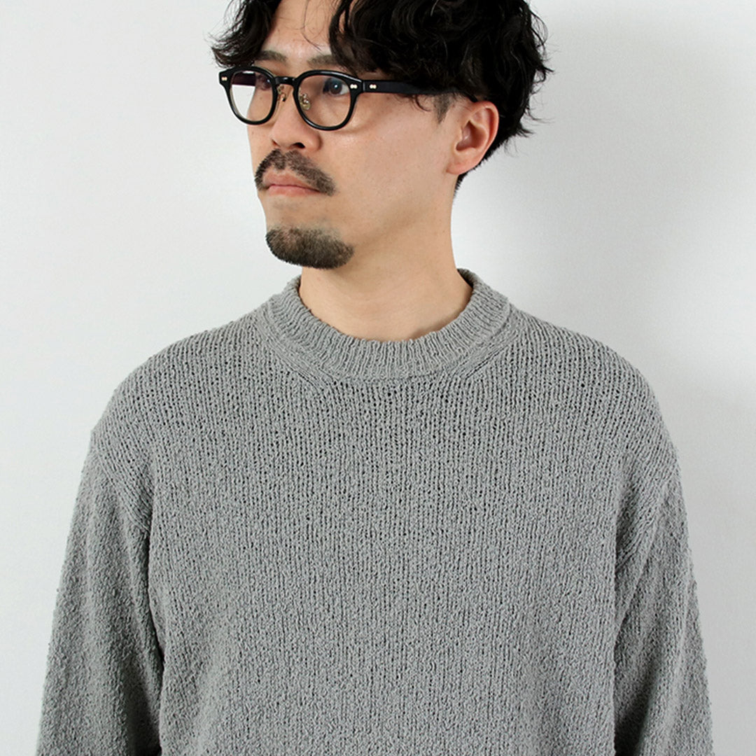RYE TENDER / Tufa Cotton Knot Yarn Crew Pullover