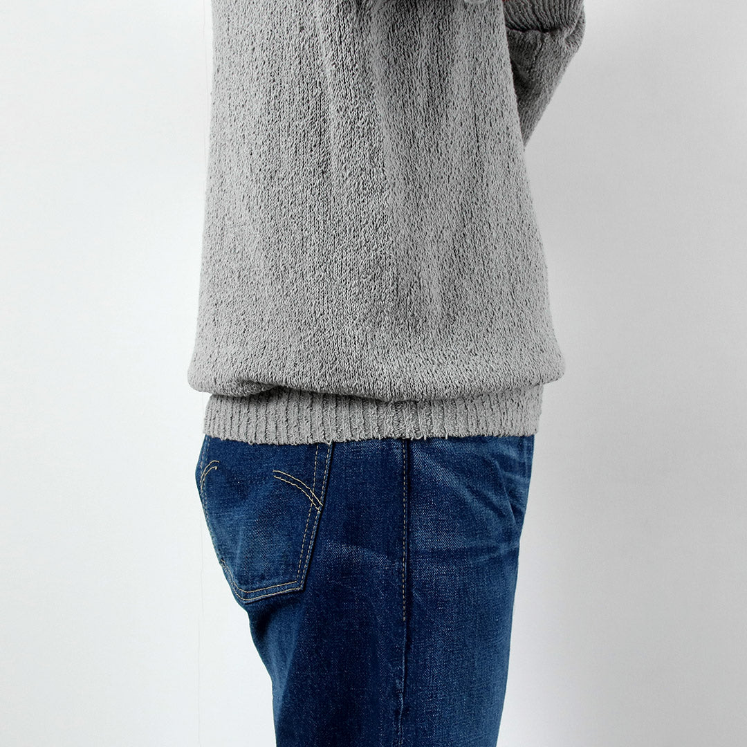 RYE TENDER / Tufa Cotton Knot Yarn Crew Pullover