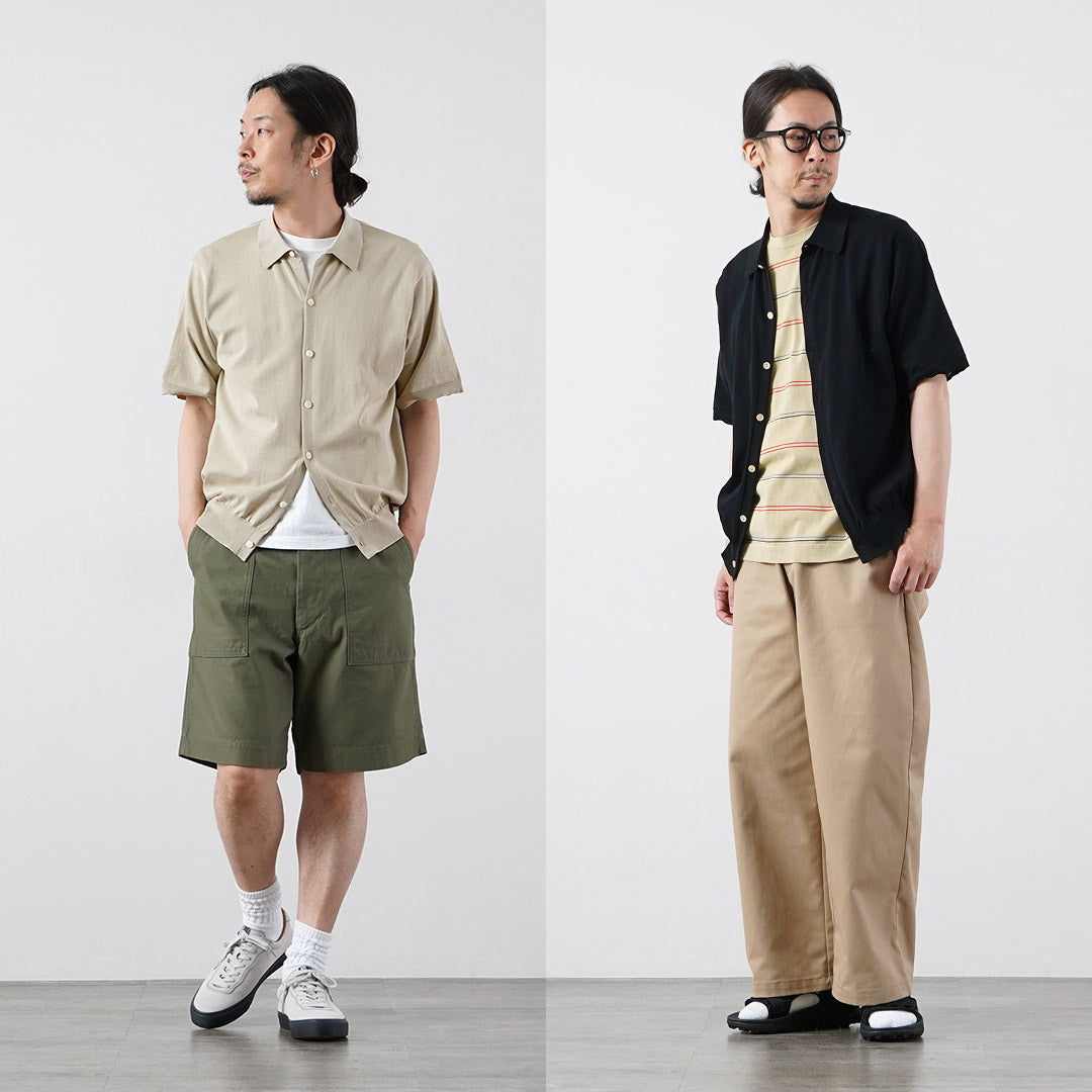 RYE TENDER / Teton Cotton Knit Short Sleeve Shirt