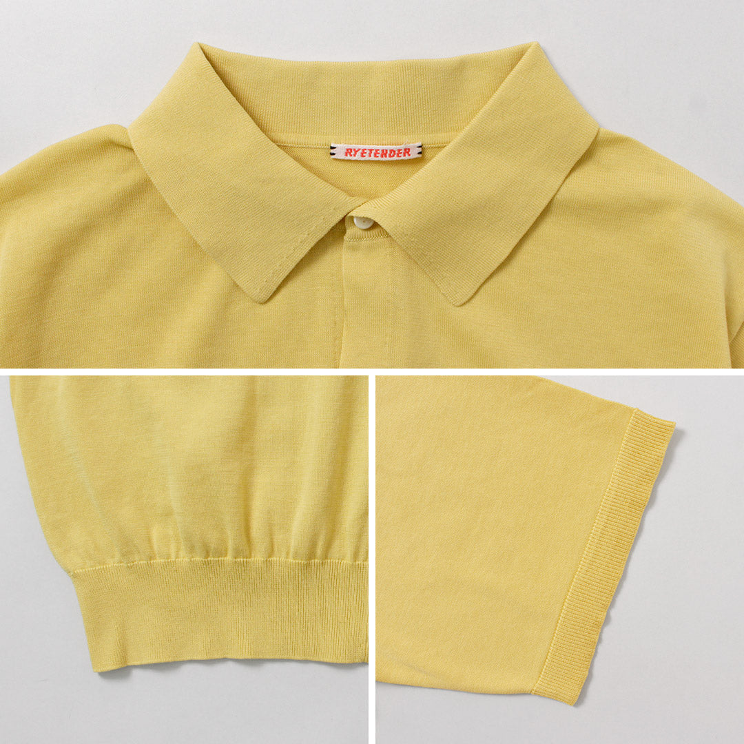 RYE TENDER / Teton Cotton Knit Short Sleeve Shirt