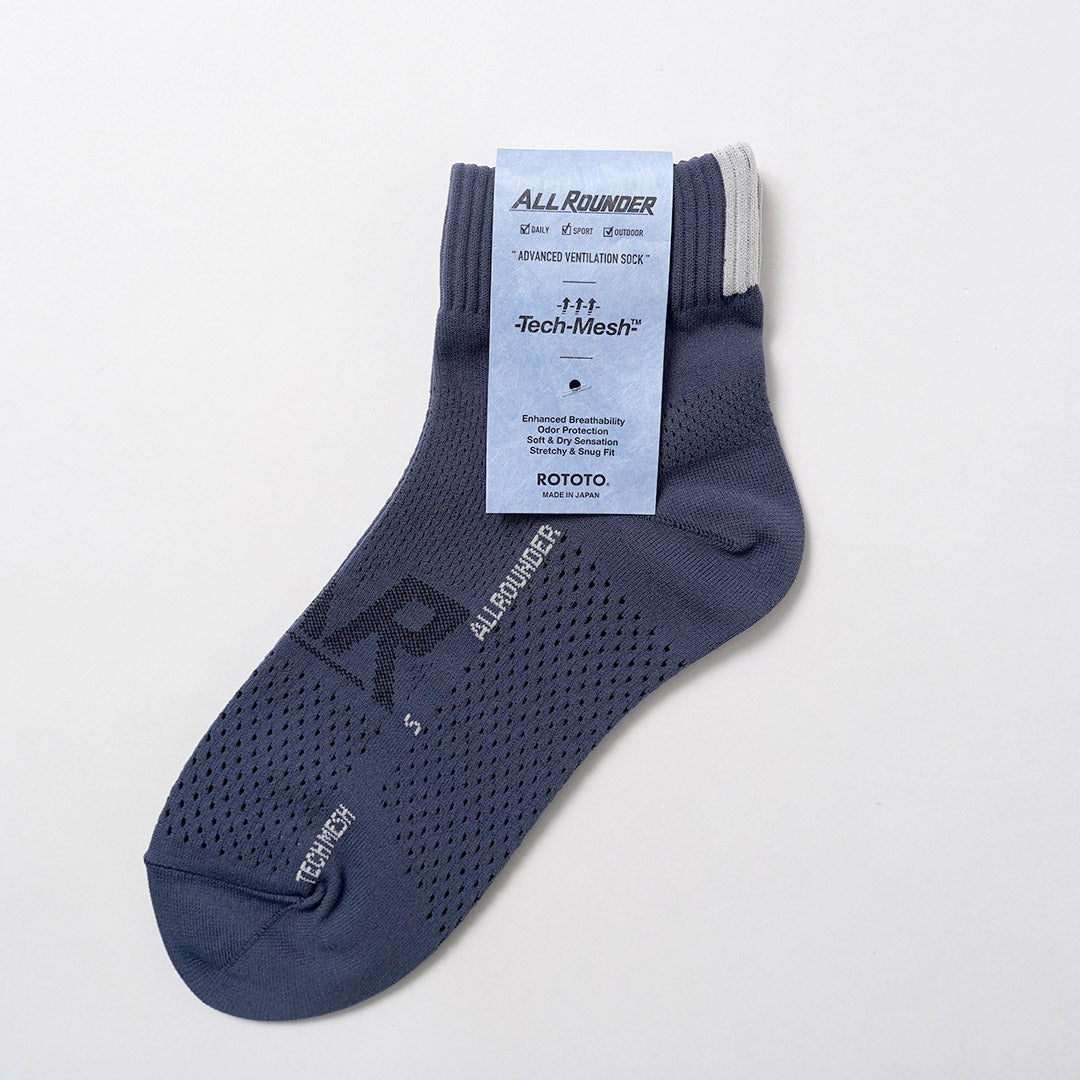 ROTOTO / Allrounder Tech-Mesh Ankle Socks