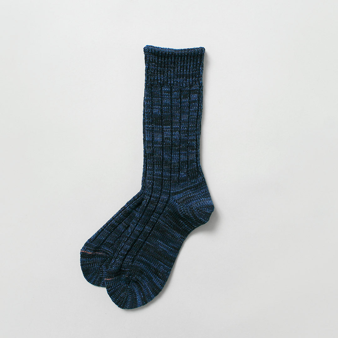 ROTOTO / Organic Cotton Indigo Tone Socks