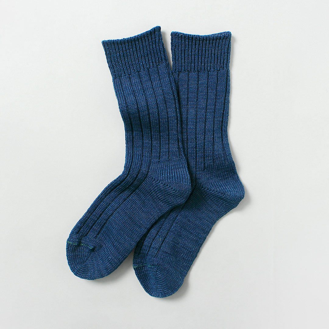 ROTOTO / Organic Cotton Indigo Tone Socks