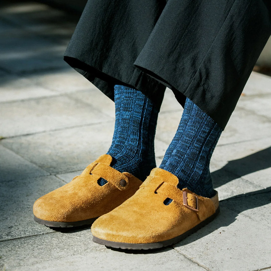 ROTOTO / Organic Cotton Indigo Tone Socks
