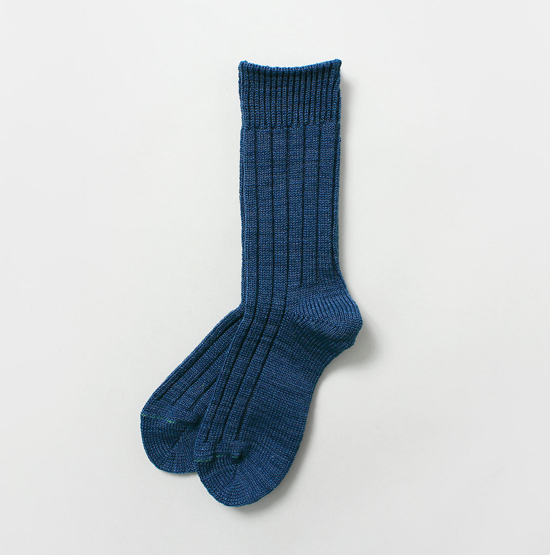 ROTOTO / Organic Cotton Indigo Tone Socks