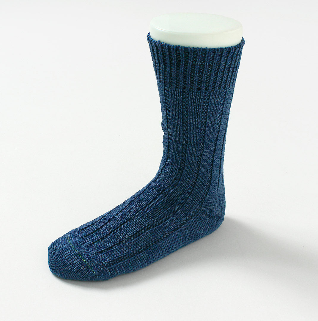 ROTOTO / Organic Cotton Indigo Tone Socks