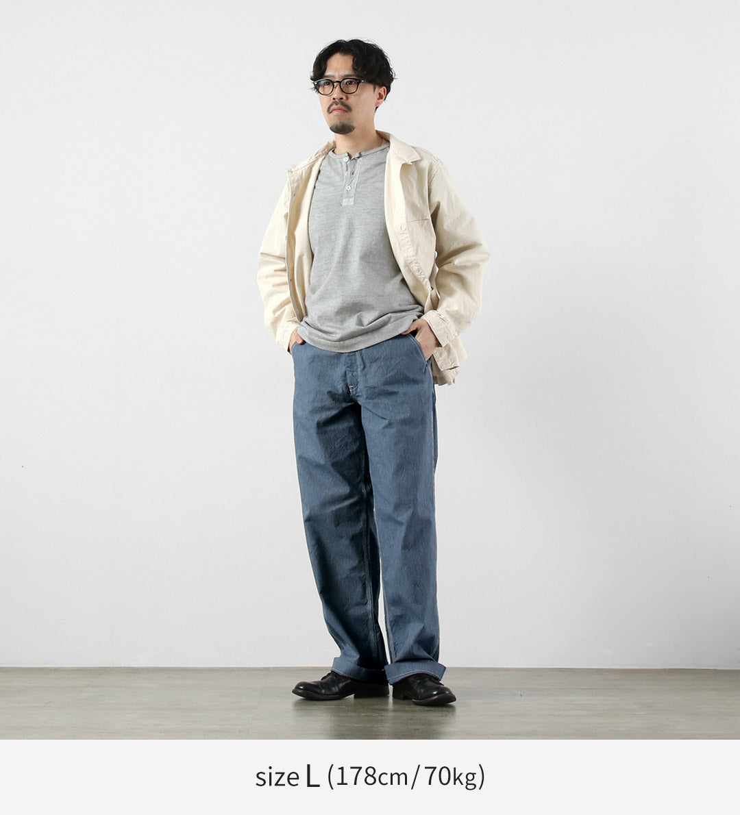 FOB FACTORY / F0548 Hickory Stripe Work Pants
