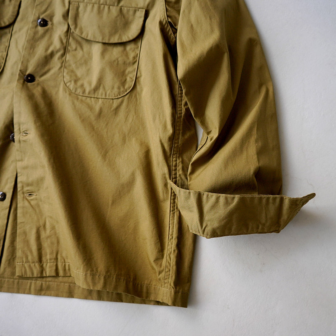 FOB FACTORY / F3515 Vat-dyed Poplin Open Collar Shirt