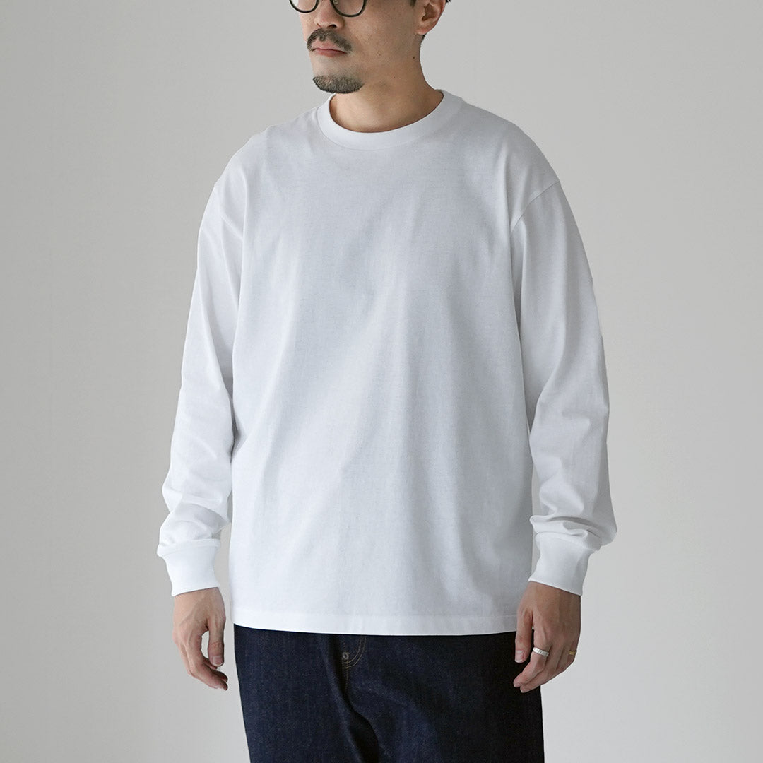 COTTON RESEARCH CLUB / 6.6 盎司长袖管状 T 恤