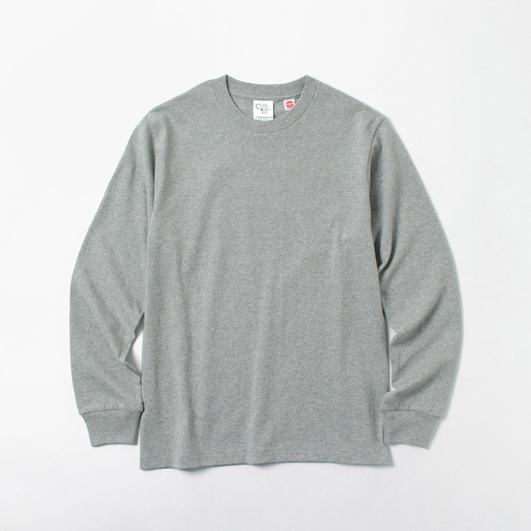 COTTON RESEARCH CLUB / 6.6 盎司长袖管状 T 恤