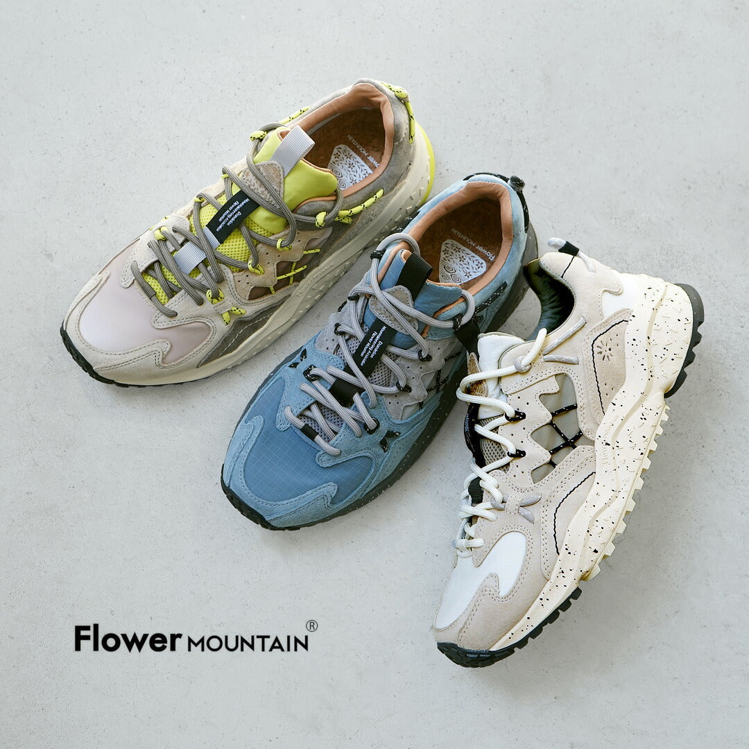 FLOWER MOUNTAIN / Yamabushi 防撕裂尼龙覆盖皮革运动鞋