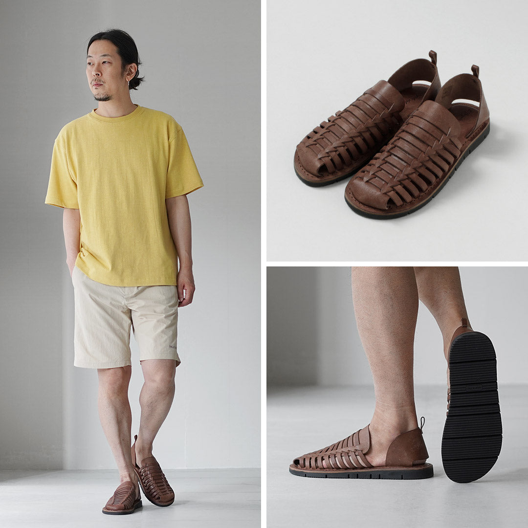 L'ANGOLO DEL CUOIO / Sandalias de Piel Intrecciato
