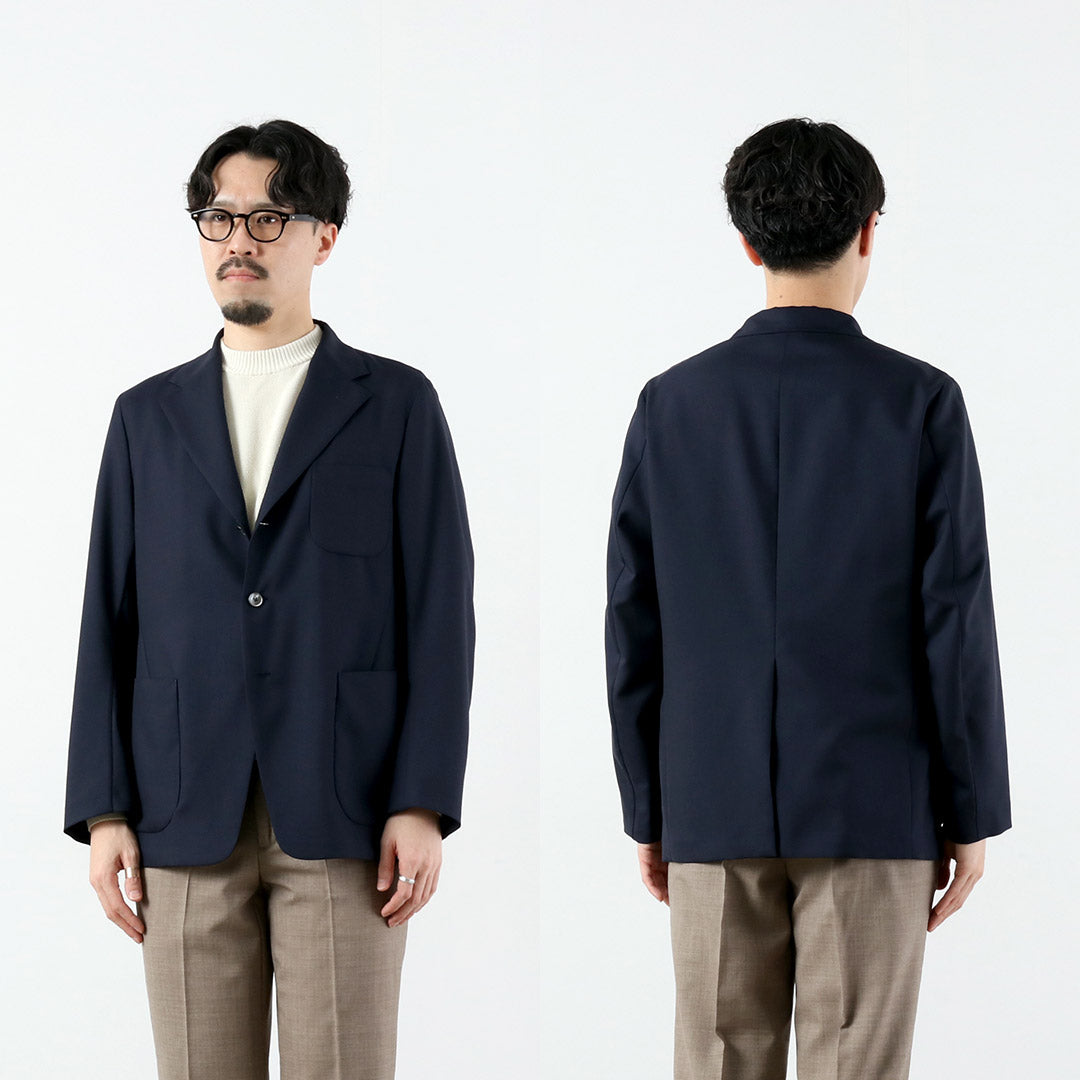 D.C.WHITE / Veste non structurée en laine d'été