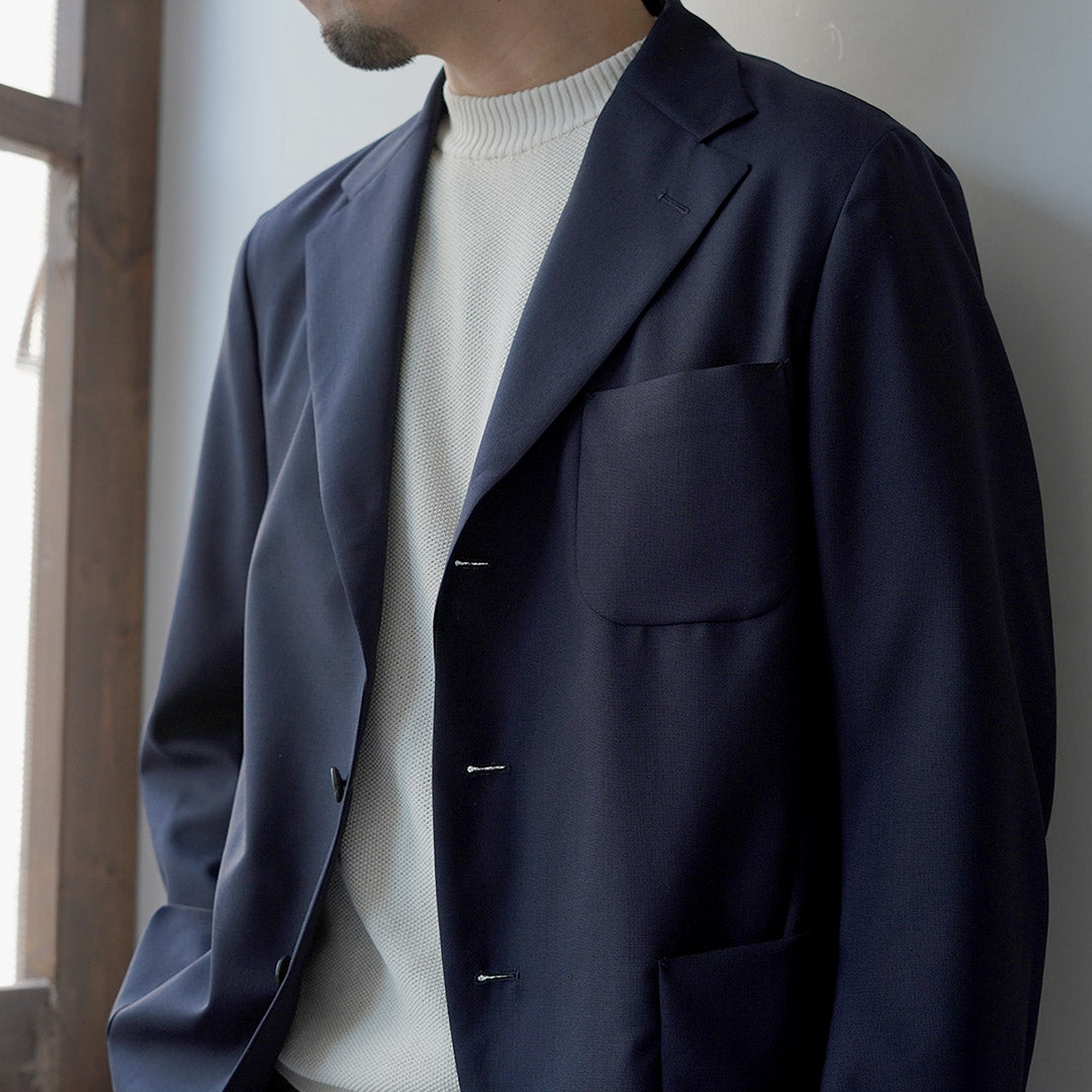 D.C.WHITE / Veste non structurée en laine d'été