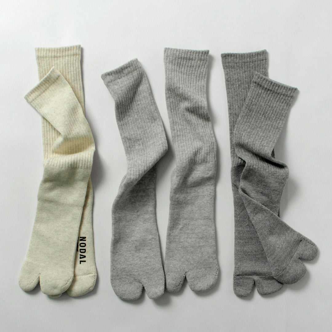NODAL / Raffy Heather Cotton 3-Pack Crew Socks