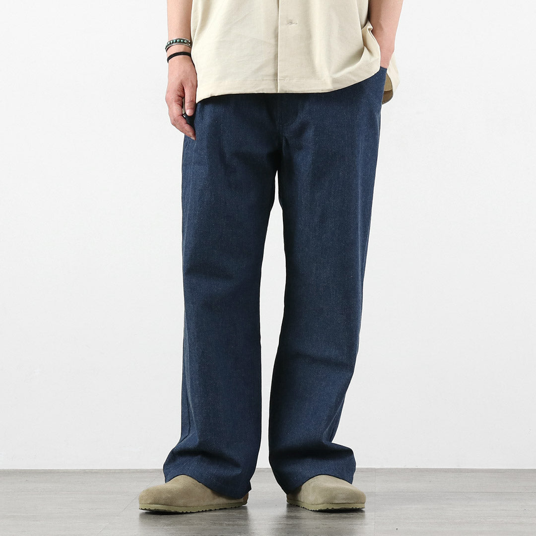 BASISBROEK / Albion 8oz Denim Pantalones sencillos semianchos