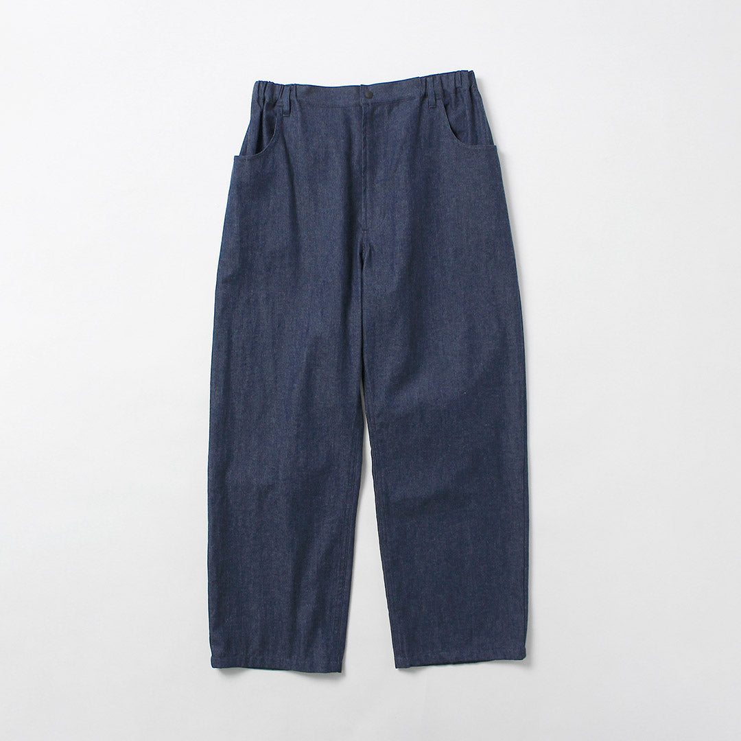 BASISBROEK / Albion 8oz Denim Pantalones sencillos semianchos