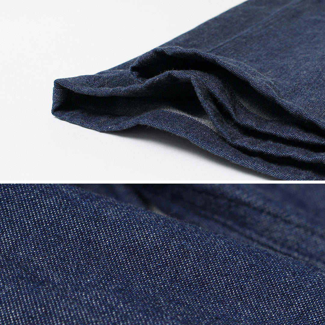 BASISBROEK / Albion 8oz Denim Pantalones sencillos semianchos