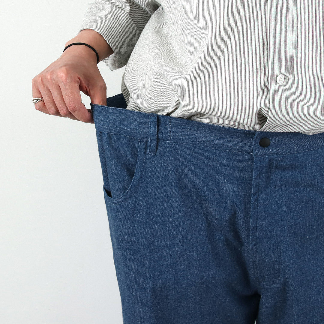 BASISBROEK / Albion 8oz Denim Pantalones sencillos semianchos