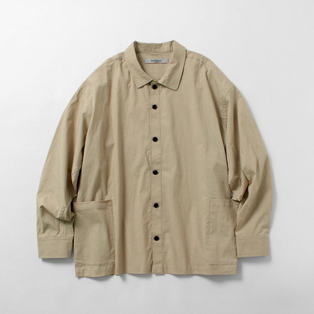 BASISBROEK / Orgen Cotton Linen Shirt Jacket