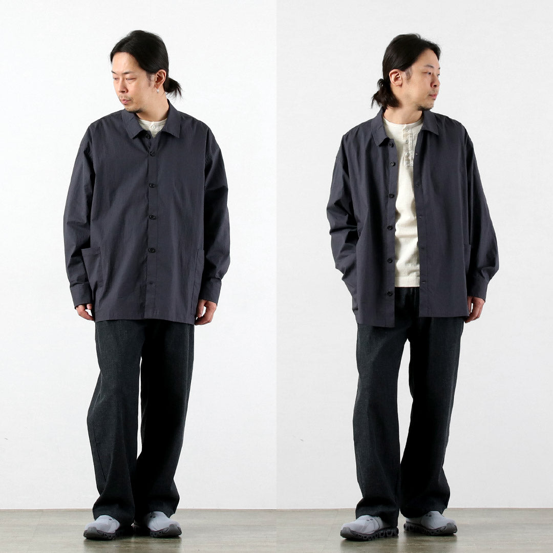 BASISBROEK / Orgen Cotton Linen Shirt Jacket