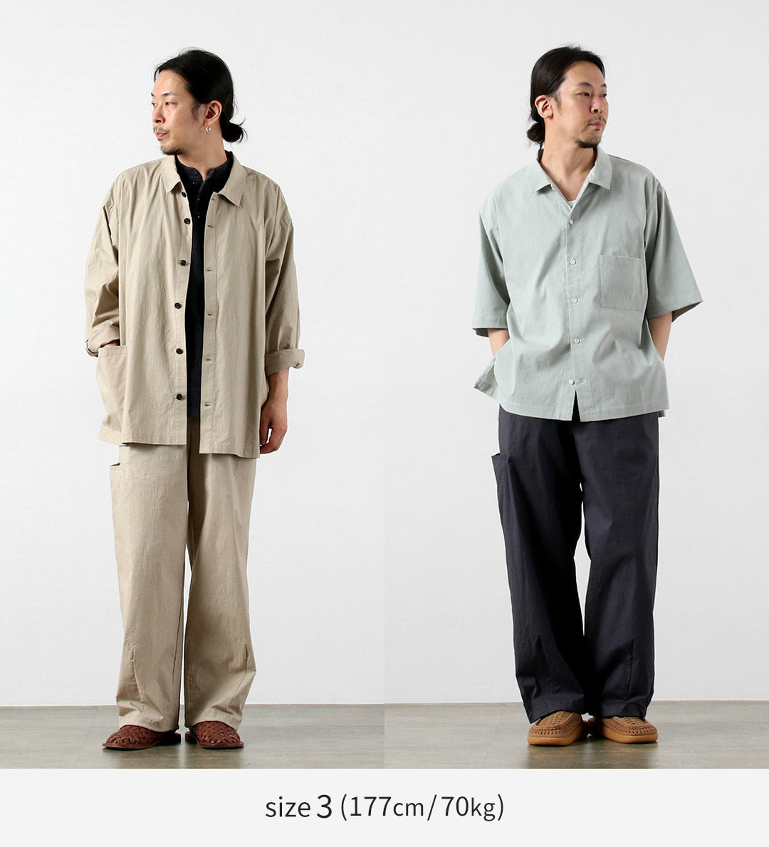 BASISBROEK / Wisken Cotton Linen Tuck Pants