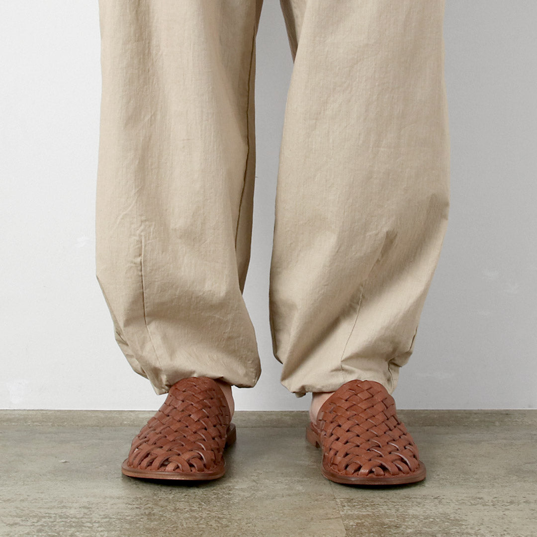 BASISBROEK / Wisken Cotton Linen Tuck Pants
