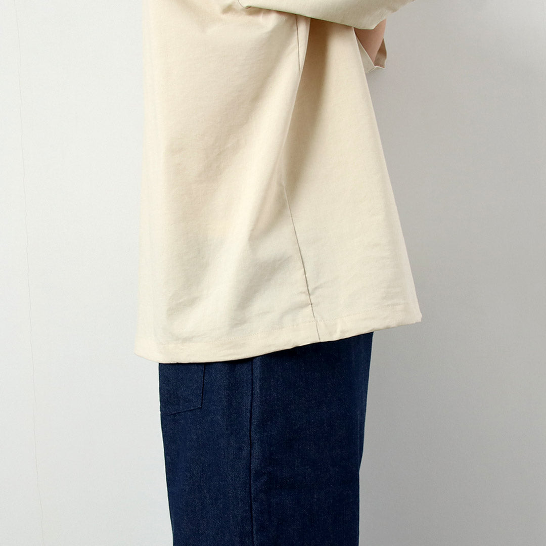 BASISBROEK / Linen-Blend Stretch Open Collar Shirt