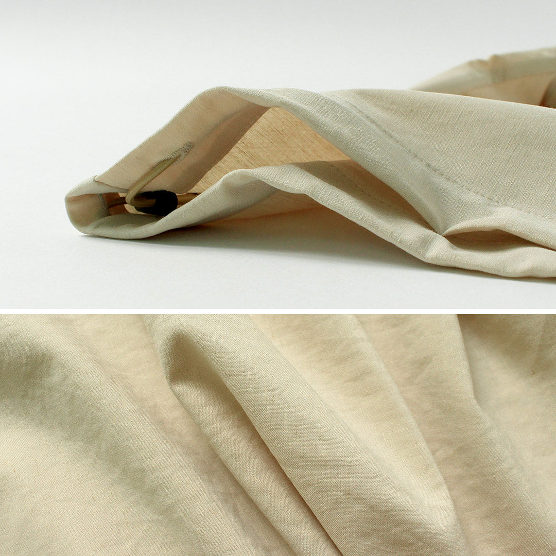 BASISBROEK / Linen-Blend Stretch Open Collar Shirt